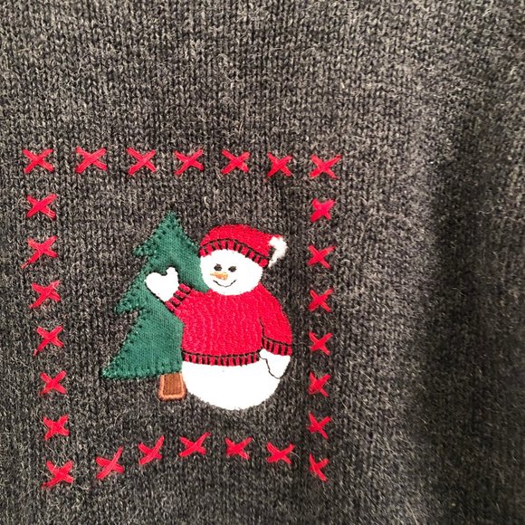 Perfectly Dressed Gray Snowman Sweater size 18 Months - Picture 2 of 4